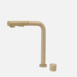 Stylish Fano K-152G Brushed Gold kitchen faucet, view 1
