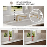 Stylish Fano K-152G Brushed Gold kitchen faucet, view 4