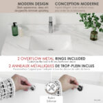 Stylish 18'' Trendy Bathroom Sink, product view 7