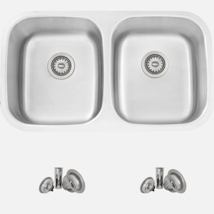 Stylish S-200T Stylish 32'' Jaspel Double Bowl Kitchen Sink (Open Box), product view 1