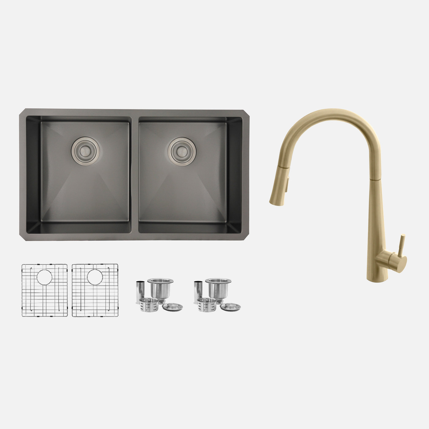 Main K35GS701XN 1.jpg Stylish Combo 32'' Opal Kitchen Fixture Set, product view 1