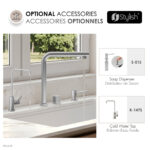 Stylish Fano K-152S Stainless Steel kitchen faucet, view 10