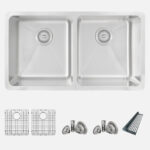Stylish C233 Azuni 32" Double Bowl Kitchen Sink Sink Accessory (Open Box), product view 1