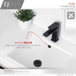 Stylish Sink Basin Trim Overflow Cover Replacement Part, product view 3