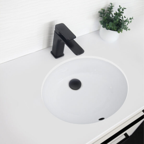 Stylish Sink Basin Trim Overflow Cover Replacement Part, product view 4