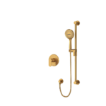 Riobel Arca Pressure Balance Handshower System — Brushed Gold