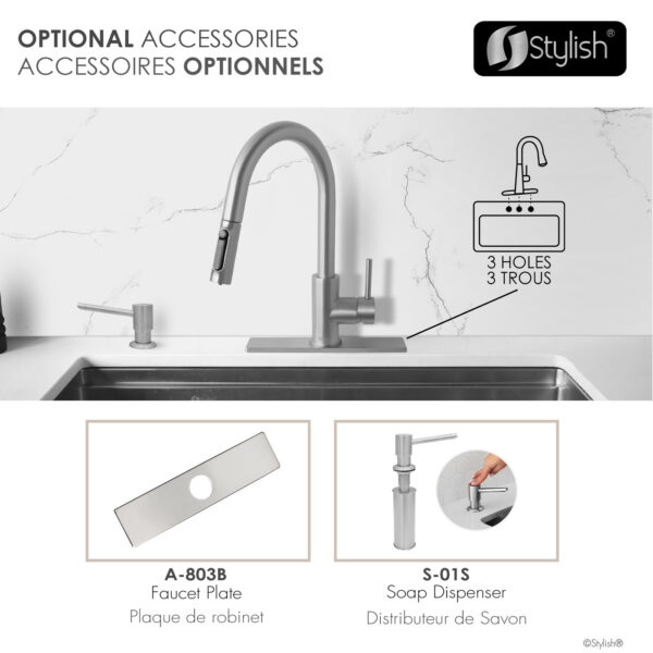 Stylish Modena Kitchen Faucet, product view 13