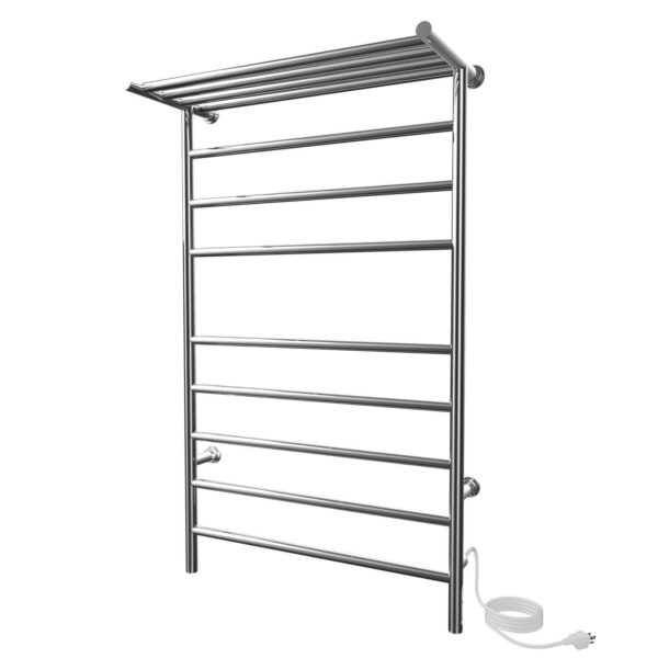 ICO Bath 24″x40″ Kontour Angle Electric Towel Warmer with Shelf
