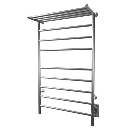 ICO Bath 24″x40″ Kontour Angle Electric Towel Warmer with Shelf
