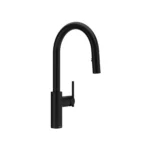 Riobel Lateral Pull-Down Touchless Kitchen Faucet With C-Spout — Black
