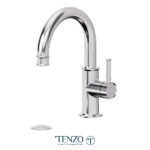 Tenzo Alyss Single Hole Lavatory Faucet With Drain — Chrome