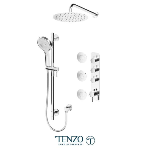 Tenzo Alyss Extenza kit 3 functions thermo chrome finish