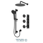 Tenzo Alyss Extenza kit 3 functions thermo matte black finish