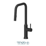 Tenzo Single-handle kitchen faucet Regia with pull-down & 2-Function hand shower matte black