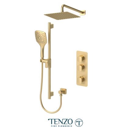 Tenzo Delano EXTENZA 2 Functions Shower Kit — Brushed Gold