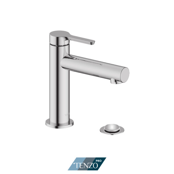 Tenzo Mylo single hole lavatory faucet chrome with drain (overflow)