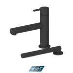 Tenzo Mylo 2 Pieces Deck Mount Tub Filler — Matte Black
