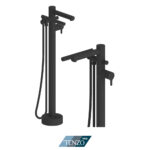 Tenzo Mylo Freestanding Tub Filler — Matte Black