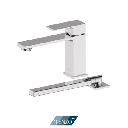 Tenzo Kalissa 2 Pieces Deck Mount Tub Filler — Chrome