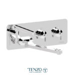 Tenzo Wall mount tub filler with retractable hose & 12'' swivel spout Paloma chrome