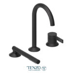 Tenzo Deck mount 3 pcs tub filler Paloma matte black