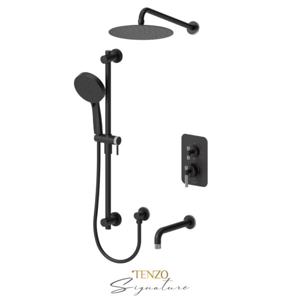 Tenzo T-Box kit 3 fcts thermo Bellacio-C matte black / brushed nickel
