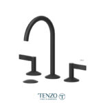 Tenzo Paloma 8in drain lavatory faucet matte black with (overflow) drain