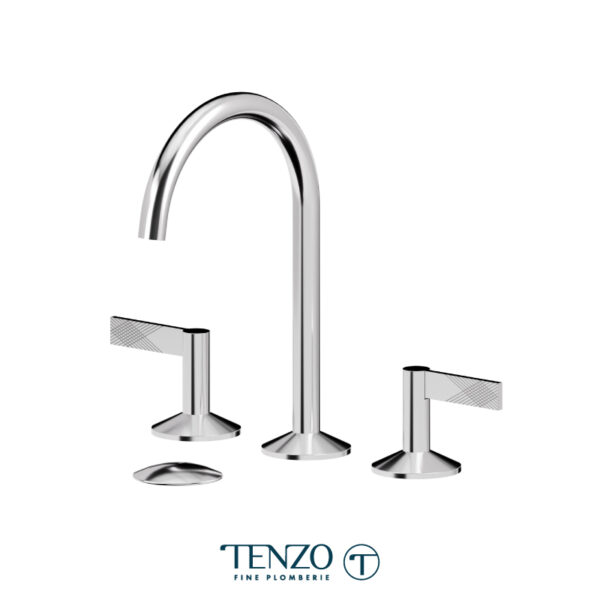 Tenzo Paloma 8in drain lavatory faucet chrome with (overflow) drain