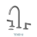 Tenzo Paloma 8in drain lavatory faucet gun metal with (overflow) drain