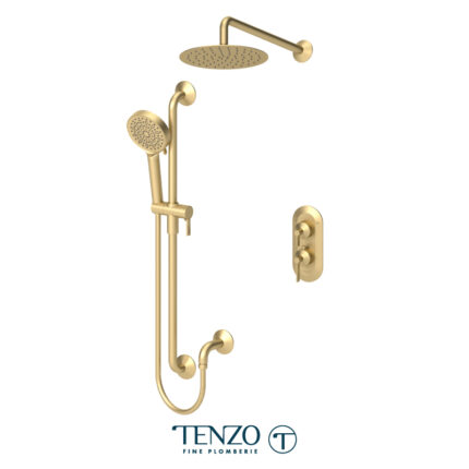 Tenzo Paloma Shower Kit, 2 Functions — Brushed Gold