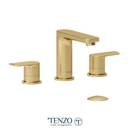 Tenzo Delano 8 Inches Lavatory Faucet With Drain — Brushed Gold