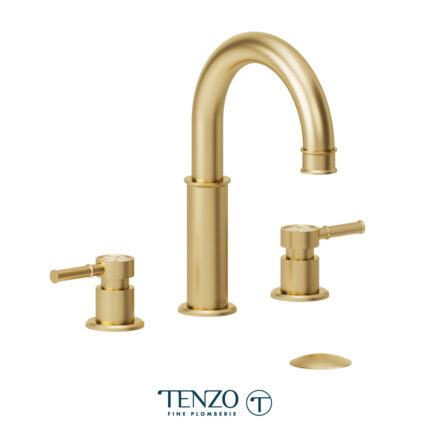 Tenzo Alyss 8 Inches Lavatory Faucet — Brushed Gold