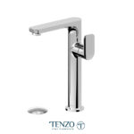 Tenzo Delano single hole tall lavatory faucet chrome with (overflow) drain
