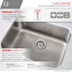 Stylish S-203T Stylish Single Bowl Laundry Sink Kitchen Sink (Open Box), product view 4