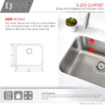 Stylish S-203T Stylish Single Bowl Laundry Sink Kitchen Sink (Open Box), product view 5