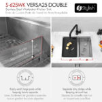 Stylish 25'' Versa25D Kitchen Sink, product view 10