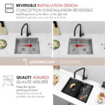 Stylish 25'' Versa25D Kitchen Sink, product view 5
