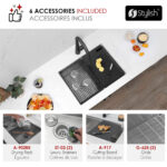 Stylish 25'' Versa25D Kitchen Sink, product view 7