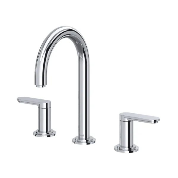 Riobel Arca Widespread Lavatory Faucet With C-Spout — Chrome